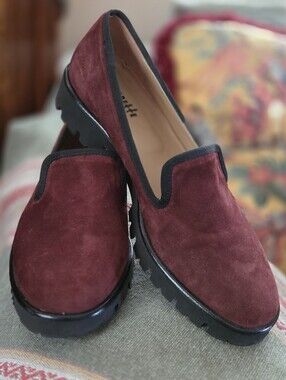 Ballerette ROMA Nemorense  Brown Suede Platform  Moccasins Size 8